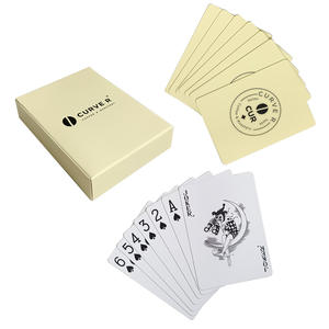 Deskjoy carte da gioco tarocchi in plastica personalizzate 32 seta bianca opaca per rendere il Logo del Poker competitivo di intrattenimento della tua carta di marca - Product Image 1
