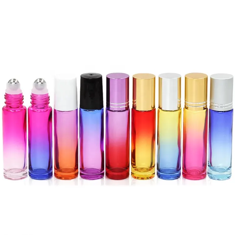 High Quality 10ml 10 ml Essential Oil Roll On Glass Bottle Perfume Roll Bottle With Roller Ball