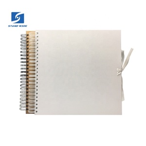 <span class=keywords><strong>Album</strong></span> <span class=keywords><strong>photo</strong></span> de <span class=keywords><strong>mariage</strong></span> en spirale blanc 8x8 avec fermeture à ruban - Product Image 6