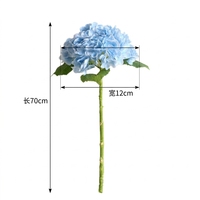 Bunga Hydrangea Buatan dengan Sentuhan Realistis untuk Dekorasi Bunga Pernikahan dan Hotel