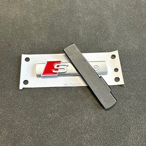 Badge ABS de haute qualité 72mm Sline pour <span class=keywords><strong>Audi</strong></span> A1 A2 <span class=keywords><strong>A3</strong></span> A4 A5 A6 A7 A8 TT S3 S4 S5 S6 S7 Q2 Q3 - Product Image 2