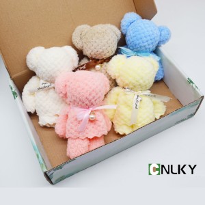 <strong>Wholesale</strong> Coral Fleece <strong>Christmas</strong> <strong>Gift</strong> Bear Towel 30*30cm Square Wedding <strong>Gifts</strong> Handbag Towel Set - Product Image 2