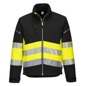 PORTWEST - PW375BKYXXXL PW3 Veste Softshell haute visibilité noir/jaune classe 1 (3L) - EAN 5036108348114 HI-VIS WORKWEAR - Product Image 1
