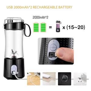 Mixeur Portable 500ML avec Couvercle, Rechargeable USB, pour Smoothies, Shakes Protéinés, Fruits – Idéal Maison et Voyage – Vente en Gros - Product Image 6