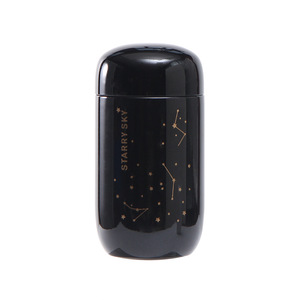 Starry Sky Stainless Steel <b>Thermos</b> Cup 304 Steel Mini Insulated <b>Bottle</b> For Gift White And Black - Product Image 4