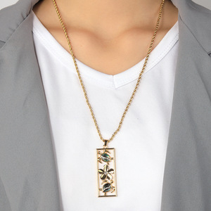 Samoa hawaiana Boho estilo <span class=keywords><strong>Vintage</strong></span> joyería diseño de tortuga colgante Rectangular collar pendientes conjunto mujeres