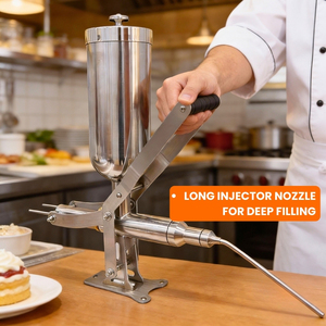 Máquina Manual de Alta Resistencia para Rellenar Churros con Pasta, Maquinaria de Acero Inoxidable para Alimentos - Product Image 2