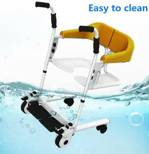 Transfer Lift Portable Patient Lifter Hoist Transfer Chair Commode Chair For Elderly