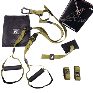 Cơ thể đào tạo Workout đình chỉ huấn luyện viên treo vành đai đào tạo sức đề kháng ban nhạc tập thể dục kéo dài đàn hồi P3-Quai - Product Image 6