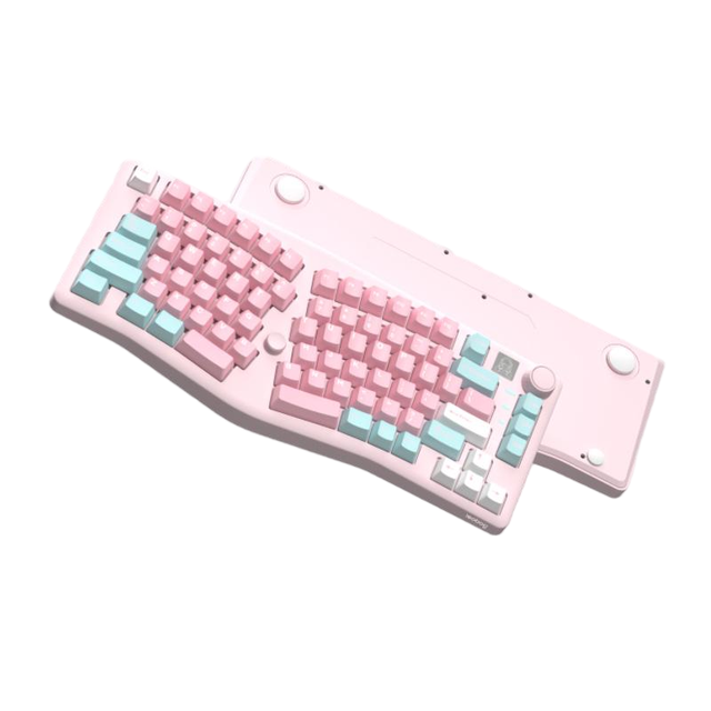 LEOBOG A75 Mechanical Keyboard Ergonomic TOP Structure Special-shaped Three-mode Hot-swappable RGB Mechanical Keyboard