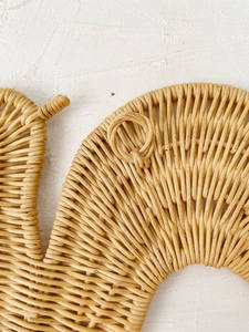 Atractivas ardillas ratán colgante de pared animal para decoración artículo colgante natural chico decoración animal decoración regalo bohemio - Product Image 5