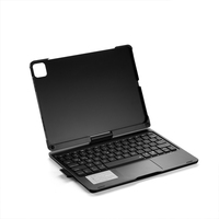Cocok untuk iPad Pro 11 inci 2018 2020 2021 2022 nirkabel Keyboard pintar casing pelindung Keyboard Touchpad lampu latar