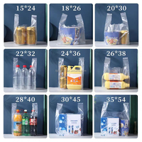 Emballage en plastique imprimé personnalisé de supermarché PE jetable d'usine OEM blanc Boutique Shopping sac commercial en polyester pour aliments