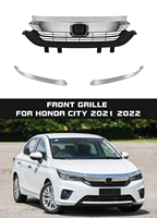 Nouvelle arrivée, calandre de voiture en plastique chromé argenté de style asiatique pour Honda City GN 7ème génération 2020 2021 2022