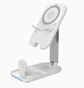 Nuevo Soporte de Carga Inalámbrico Magnético Plegable 2026, Cargador Inalámbrico <span class=keywords><strong>3</strong></span> en 1 de 15W para la <span class=keywords><strong>Serie</strong></span> de Teléfonos - Product Image 4