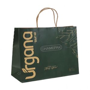 Bolsas de Papel Kraft Reciclables Personalizadas, de Venta Caliente, para Alimentos, Compras, Bolsas de Papel Promocionales para Ropa y Uso en Supermercados - Product Image 6
