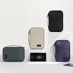 RTS di lusso impermeabile in pelle sintetica per famiglia porta passaporto portatile sottile da viaggio borsa a portafoglio <span class=keywords><strong>Rfid</strong></span> block - Product Image 2