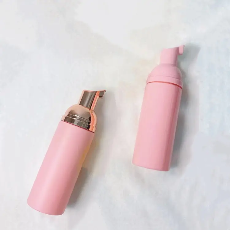 Botol plastik Cuci wajah, botol pompa pembersih busa perawatan kulit 200ml