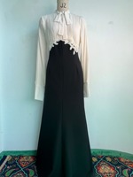 RO8278S Ensemble deux pièces islamique modeste pour femme, élégant, à manches longues, taille haute, jupe midi amincissante, doux, pour le quotidien et les trajets