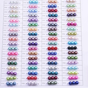 Thẳng Lỗ Màu Lỏng Hạt Bán Buôn 3-14Mm Hình Tròn Thủy Tinh Ngọc Trai Hạt Cho Tự Làm Đồ Trang Sức Làm - Product Image 1