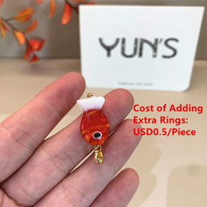 Lampwork fatto a mano simpatico cartone animato mare oceano animale pesce colorato <span class=keywords><strong>Murano</strong></span> perle <span class=keywords><strong>di</strong></span> <span class=keywords><strong>vetro</strong></span> per bracciali fai da te artigianato collane gioielli fare - Product Image 5