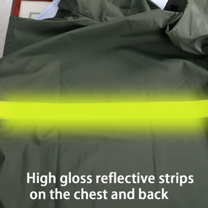 Imperméable long unisexe en PVC pour l'extérieur, avec capuche, taille unique, imperméable et coupe-vent, pour la construction, l'agriculture, la pêche - Product Image 5