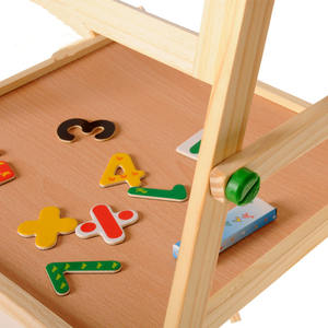 Pizarra de doble cara para niños de madera multifuncional 2 en 1 para dibujar tablero de dibujo de andamios - Product Image 4