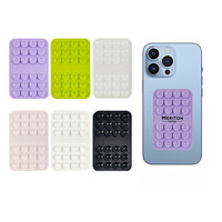 Support de téléphone de voiture en silicone écologique avec ventouse, design personnalisé, double face, 24 ventouses pour téléphone portable, bureau
