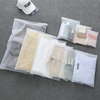 Sacs en plastique personnalisés pour t-shirts, vêtements, sacs biodégradables givrés avec fermeture éclair auto-scellante, emballage et impression de logo personnalisé