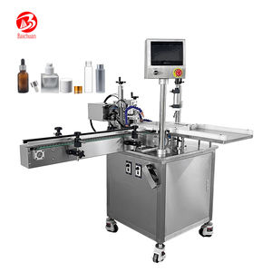 Machine automatique de remplissage et de bouchage de flacons de crème de beauté pour le visage à 1 tête, pour flacons de pâte cosmétique verticale - Product Image 2