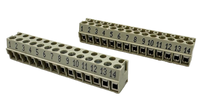 Lot de 10x borniers de connexion Wieland 25.600.3453.0, 5 mm, 14 POS, 12-22 AWG