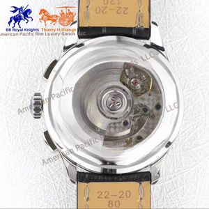 Montre mécanique pour homme de qualité supérieure 5A, élégante et rétro, à double cadran, avec bracelet étanche, calendrier, heure précise, verre saphir - Product Image 6