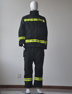 Tissu ignifuge en aramide traje, anti-incendie, matériau et couleur personnalisée, vêtements de costume de lutte contre l'incendie, EN469 - Product Image 2