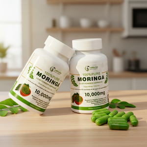 Cápsulas de Moringa en Polvo con Alto Contenido Natural, Antioxidante, Mejora <span class=keywords><strong>la</strong></span> Inmunidad del Cuerpo, Promueve <span class=keywords><strong>la</strong></span> <span class=keywords><strong>Digestión</strong></span>, Suplemento de Proteínas para Adultos - Product Image 2