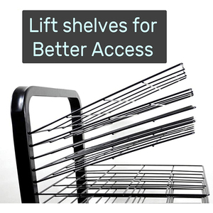 Organizzatore Mobile in Metallo, Design in Metallo Verniciato a Polvere, 25 Ripiani Flessibili, Stendibiancheria per Scuole e <span class=keywords><strong>Club</strong></span> d'Arte - Product Image 4