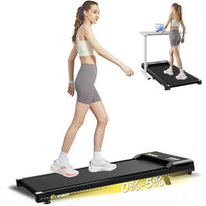 Portable Mini Desk Treadmill Manual Incline 120KG Capacity Silver Quiet <strong>Walking</strong> <strong>Pad</strong> with Remote Control &amp; LED Display Electric - Product Image 1