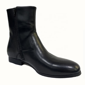 Nuevos zapatos de moda con cremallera para hombre, cálidos, antideslizantes, <span class=keywords><strong>generales</strong></span>, Botines de cuero medio, suela plana para mujer - Product Image 3