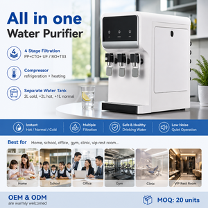 Machine à eau RO domestique pour la maison et le bureau, distributeur d'eau potable directe chaude et froide, purificateur de bureau tout-en-un - Product Image 2