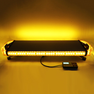 Biaochi 40'' 100CM Barre lumineuse d'urgence pour toit de voiture, haute luminosité, alliage d'aluminium, certifiée CE, 82W, <span class=keywords><strong>82</strong></span> LED, rangée d'avertissement ESCORT - Product Image 1