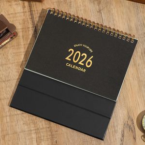 <span class=keywords><strong>Calendario</strong></span> da tavolo compatto con rilegatura a spirale per un facile sfogliamento delle pagine e un profilo salvaspazio ed elegante - Product Image 5