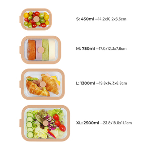 Lonchera de Vidrio de Borosilicato de Alta Resistencia, Recipientes Herméticos para Almacenamiento de Alimentos con Tapa de Vidrio Templado, Sin Plástico, para Cocina y Camping - Product Image 4