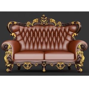 Ensemble de canapés de salon Royal Two Chair avec un design élégant, une sellerie haut de gamme et des sièges confortables pour un intérieur luxueux. - Product Image 3