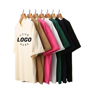 <span class=keywords><strong>Camisetas</strong></span> con estampado de logotipo personalizado para hombre y <span class=keywords><strong>mujer</strong></span>, camiseta de manga larga corta desgastada Vintage en blanco con estampado de algodón de gran tamaño 100% - Product Image 1