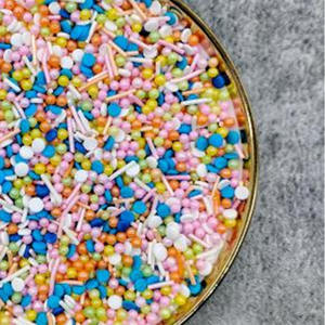 Botella de 100g Suministros de panadería Sugar Pearl Bean Topper para pasteles Comestibles Mermaid Tails Cake Sprinkles Comestible Cake Art - Product Image 5