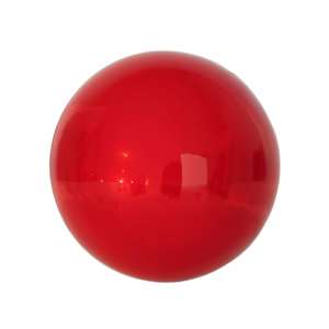 아르데코 스타일 보석 레드 스테인리스 스틸 원형 볼 홈 데코 천장 장식 볼 - Product Image 2