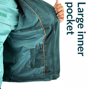 Conjunto de Ropa de Trabajo de Seguridad de Algodón Puro con Logotipo Personalizado de Alta Calidad, Uniforme con Patrón de Cuadros Nacionales para Ingeniero de Mantenimiento Eléctrico - Product Image 3