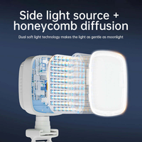 Mini lampe à clipser pour ordinateur portable, vlog, selfie et photographie de beauté - Lampe LED carrée de poche