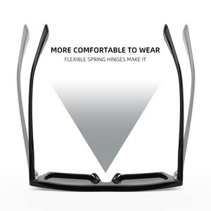 Occhiali da Sole di Alta Qualità alla Moda in Acetato Anti-UV 400 Forma Quadrata Occhiali da Vista Stile Wayfarer Disponibili in Pronta Consegna - Product Image 3