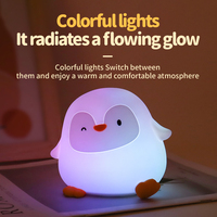 Lampe de chevet portable rechargeable en silicone avec éclairage nocturne LED doux