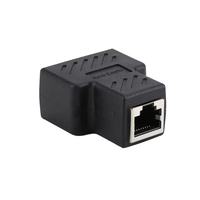 Adaptor Splitter USB 1 ke 2 konektor jaringan Dual LAN soket Ethernet kabel Plug ekstensi cocok untuk Cat5 Cat5e Cat6 Cat7